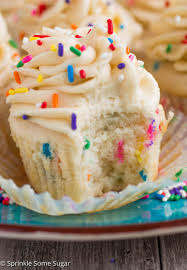 Funfetti Cupcakes With Cake Batter Frosting Sprinkle Some Sugar Recipe Cupcake Recipes Easy Cupcake Recipes Cupcake Cakes
