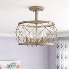 Mina 4 Light 17 5 Semi Flush Mount In 2020 Semi Flush Ceiling Lights Light Fixtures Flush Mount Bedroom Light Fixtures