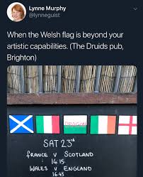 Baner cymru or y ddraig goch , meaning the red dragon ) consists of a red dragon passant on a green and white field. Painted Wales Flag For Ya Boss Notmyjob