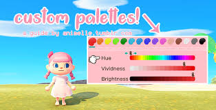 Power up the device while holding in both the power button and the physical n button at the bottom of your nookcolor. Elle How To Custom Palettes For Ac Nh By Animelle