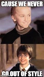 The enduring phenomenon of harry potter has given us many things, from a slew of inspirational now, the voldemort hugs draco meme has become a litmus test for gauging just how awkward a situation is. Image Tagged In Draco Malfoy Harry Potter Imgflip