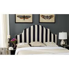 Black And White Striped Headboard Queen Overstock Com Online Shopping Bedding Furniture Electronics Jewelry Clothing More Arched Headboard Upholstered Panels White Headboard