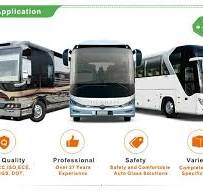 Coach Bus Laminated Front Windshield Glass Sound Proof, Heat ...