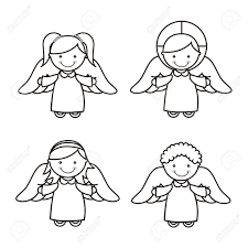 Fiverr freelancer will provide illustration services and draw black and white cartoons including figures within 2 days. Angel Cartoon Over White Background Vector Illustration Royalty Free Cliparts Vectors And Stock Illustration Image 18606907