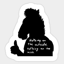 Bojack Horseman Nothing On The Inside Nothing On The Outside Nothing On The Inside Bojack Horseman Sticker Teepublic Heilung