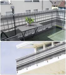 Der sichtschutz macht schluss mit neugierigen blicken und verwandelt den balkon in ein ungestörtes plätzchen. Amazon De Sekey Balkon Sichtschutz Balkonabdeckung Hdpe 220 G M Leicht Transparent Wind Und Uv Schutz Wetterfest Mit Osen Nylon Kabelbinder Und Kordel Graue Streifen 0 9 5m