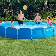 Intex Pool Metal Frame O457 X 84 Cm Blau Internet Bikes
