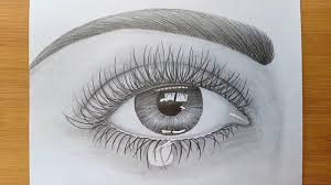 Mukta easy drawing 7.112.440 views1 year ago. How To Draw An Eye With Teardrop For Beginners Pencil Sketch Drawing Youtube