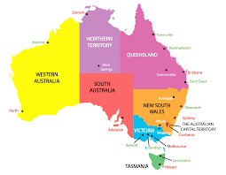Australia Map With States And Capital Cities 2 Australia Capital Brisbane Australia Australia Map