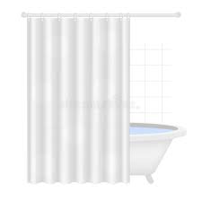 Download Mockup For Bath Curtain You Can Easy To Change Color And Pattern Vector Illustration Of A Bathroom With A Bathtub Curtain With Stock Vector Illustration Of Decorative Graphic 148206762