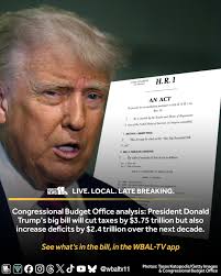 Congressional Budget Office analysis: President Donald Trump's big bill  will cut taxes by $3.75 trillion but also increase deficits by $2.4  trillion over the next decade. See what's in the bill, in