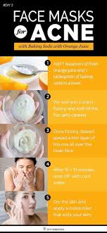 Natural Diy Skin Care Baking Soda With Orange Juice Face Masks For Acne This Mask Is Very Usef Best Acne Face Masks Juice Face Mask Homemade Acne Treatment