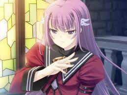 Purple hair anime girls age: Purple Haired Female Anime Character Hd Wallpaper Wallpaper Flare