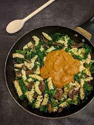 Cover pan with aluminum foil. Pumpkin Pasta With Mushroom Kale Hayl S Kitchen