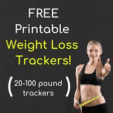 Nothing contained on this site is intended to provide health care advice. Free Printable 20 100 Pound Weight Loss Trackers Meal Planning Mommies