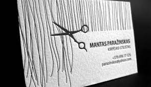 Carte Visite Letterpress Coiffeur Cartes De Visite En Relief Cartes De Visite Originales Carte De Visite