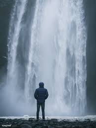 Man Enjoying A View Of Sk Oacute Gafoss Waterfall In Iceland Free Image By Rawpixel Com Tom Grimbert Iceland Waterfalls Skogafoss Waterfall Waterfall