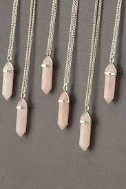 Wholesale Rose Quartz Pendant Healing Crystal Point Stone Bulk Etsy Quartz Point Necklace Rose Quartz Pendant Quartz Necklace