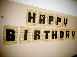 Plus they can be used for a variety of projects. Minecraft Printable Happy Birthday Banner Instructables