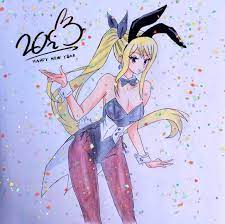 ㅡ ʜᴀᴘᴘʏ ɴᴇᴡ ʏᴇᴀʀ ᴏꜰ ᴛʜᴇ ʀᴀʙʙɪᴛ 2023 ! Fairy Tail - Lucy Heartfilia bunny  outfit | Anime Amino