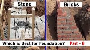 Sand packed stone foundation is widely used in the region of kutch with various types of masonry constructions. Which His Best For Foundation Stone Or Bricks Construction Of House Part 6 Youtube