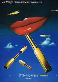 Publicite 1980 Yves Saint Laurent Cosmetiques Vintage Makeup Ads Lipstick Ad Vintage Cosmetics