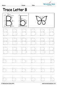 Printable letter a · printable letter b outline Letter B Alphabet Tracing Worksheets Free Printable Pdf