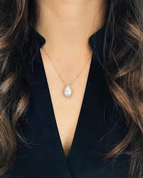 Crafted in 14k white gold, this simply stunning design showcases a sparkling 1/3 ct. 15 Best Pear Shaped Diamond Necklace Ideas Pear Shaped Diamond Pear Shaped Diamond Necklace Diamond
