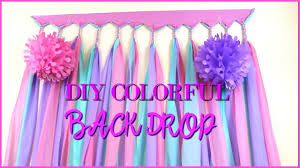 Party backdrops lift up the vibe and mood of the party for you. Colorful Diy Backdrop Youtube