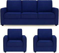 The most common royal blue sofa material is cotton. Primrose Eclipse Fabric 3 1 1 Royal Blue Sofa Set Price In India Buy Primrose Eclipse Fabric 3 1 1 Royal Blue Sofa Set Online At Flipkart Com