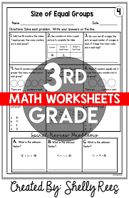 3rd Grade Math Worksheets Free And Printable Appletastic Learning Math Review Worksheets Math Worksheets Math Packets