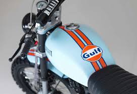 Bullit Hero 125 Scrambler Gulf Oil Limited Edition Scrambler Cafe Racer Style Hero