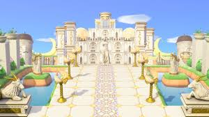 Gwennie On Twitter Hehe I Tried Making The Moon Kingdom Castle From Sailor Moon Acnh New Animal Crossing Animal Crossing Animal Crossing Game