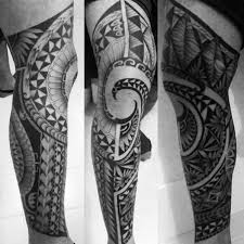 40 Polynesian Leg Tattoo Designs For Men Manly Tribal Ideas Polynesian Leg Tattoo Leg Tattoos Leg Tattoo Men