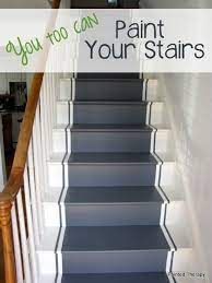 Apply the chalky finish floor paint ensuring there are no drips. How To Paint Your Wooden Stairs Diy Stairs Paint Stairs Diy Painted Wood Floors