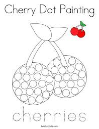 The use of online color charts is an excellent way to achieve these goals. Cherry Dot Painting Coloring Page Twisty Noodle Dot Painting Fruit Coloring Pages Coloring Pages