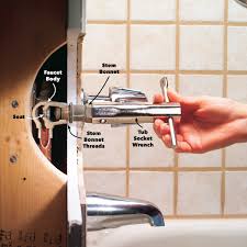 It shot off the wall and water constantly pours out where the handles go. How To Fix A Leaking Bathtub Faucet Diy Family Handyman