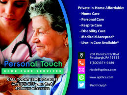 If you need care at home outside these areas, we're part of a nationwide network of caregiver agencies and would be happy to provide referrals to reputable elder care agencies near you. A Personal Touch Home Care Services Llc Pittsburgh Pa Carelistings