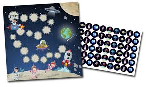 Reward Chart With Stickers Space Select Potty Target