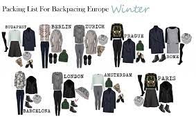 Backpack Europe In Winter Packing List And Travel Outfits Winter Travel Outfit Winter Packing List Europe Winter