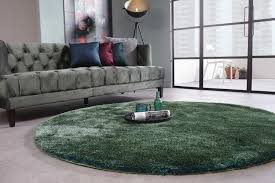 Teppiche in vielen größen für jeden raum. Hochflor Teppich Ross Rund 53 Mix Blau Grun Floorpassion
