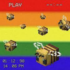Bees are a neutral mob added in the 19w36a snapshot. Pride Minecraft Bee Icon Bee Icon Minecraft Wallpaper Aesthetic Wallpapers
