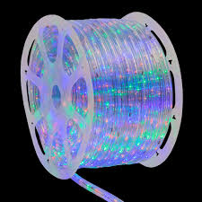 Wintergreen Lighting 150 Ft 1800 Light Multi Color Christmas Led Rope Light Kit 73684 The Home Depot