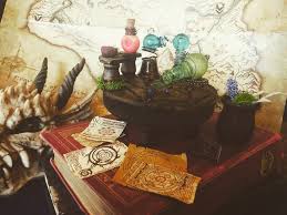 Skyrim Alchemy Table And Accessories By Ristay Skyrim Geek Diy Alchemy