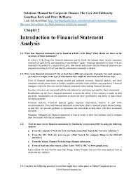 Corporate Finance The Core 3rd Edition By Jonathan Berk And Peter Demarzo Solutions Finance Financial Statement Analysis Corporate