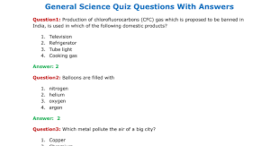 8 th grade science sample test questions. General Science Quiz Questions With Answers Pdf Google Drive
