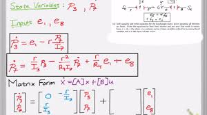 Derive State Equations From Bond Graph In Matrix Form Youtube