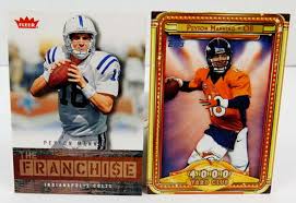 1998 bowman best performers #1 peyton manning: 2 Peyton Manning Football Cards Us Auction Online