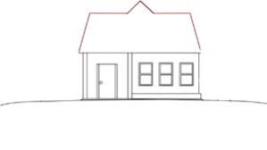 Draw center door and windows. How To Sketch A Simple House