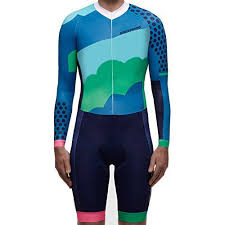 Uglyfrog Cycling Bike Skinsuit With Gel Pad Long Sleeve